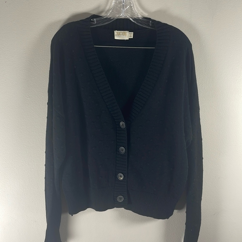 NATION LTD DOT CARDIGAN SMALL